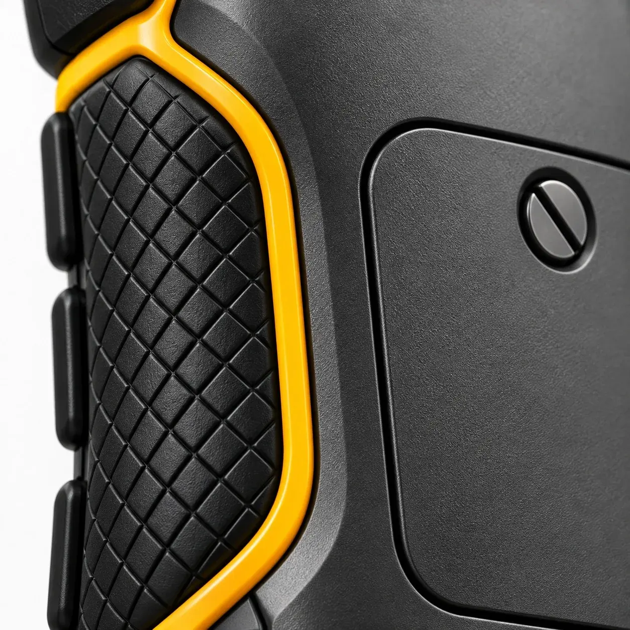 Yellow trim and grip detail