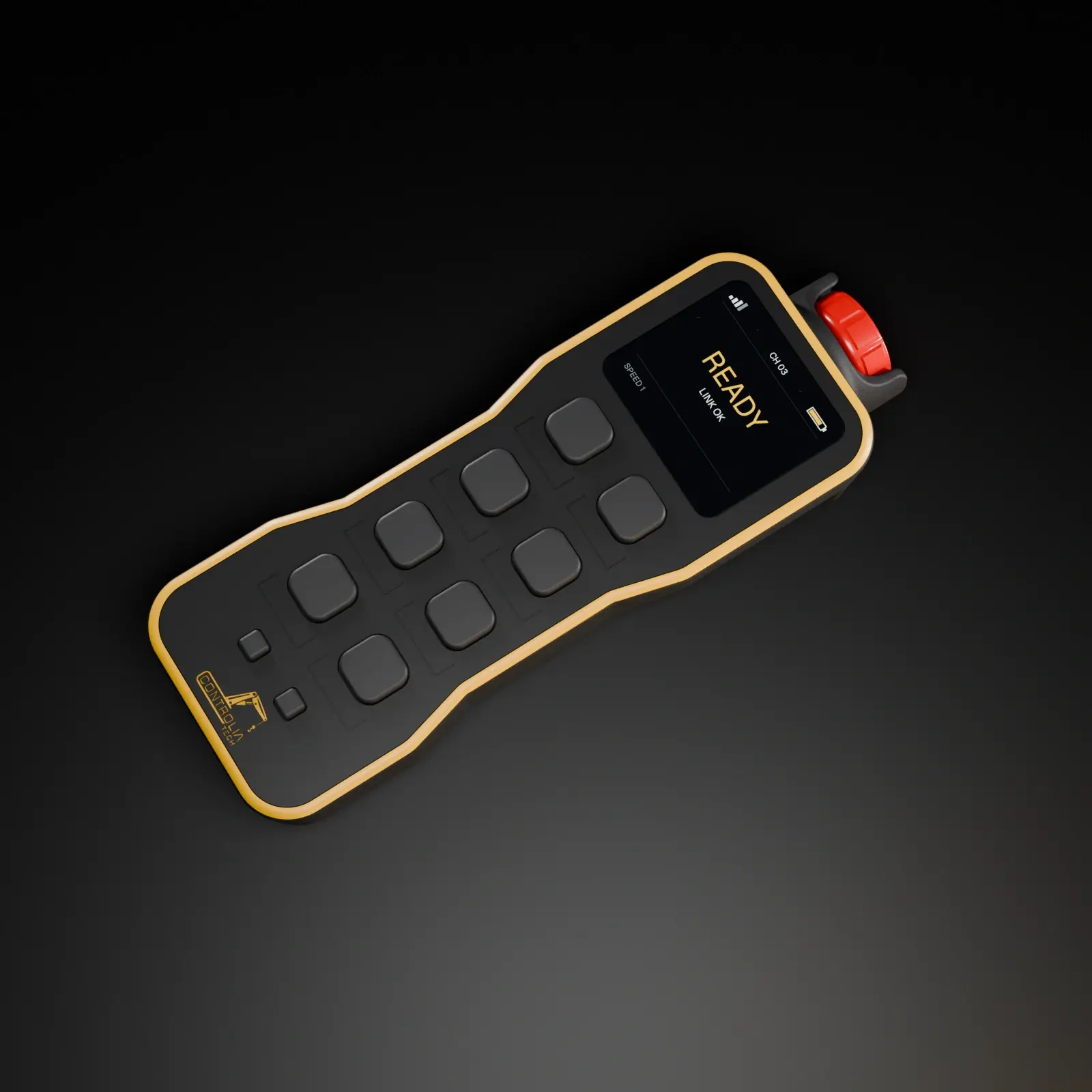 C-H80T-D remote control seen from above