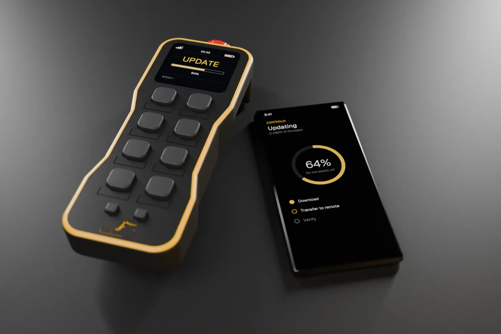 Updating the remote from the mobile app